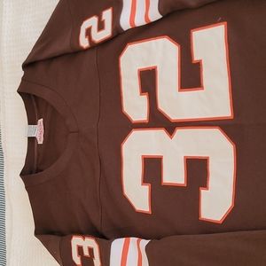 Jim Brown, #32 Cleveland Browns, Mitchell & Ness, Authentic Throwback Jersey